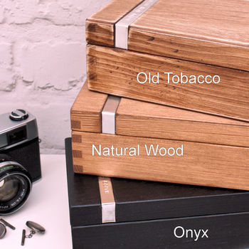 Personalised Wooden Cufflink And Watch Box, 8 of 9