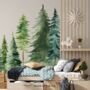 Forest Trees Textile Wall Stickers, thumbnail 1 of 7