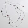 Sterling Silver Rainbow Tourmaline Necklace/Bracelet, thumbnail 3 of 5
