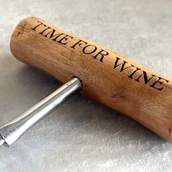 Personalised Wooden Handle Corkscrew, 3 of 8