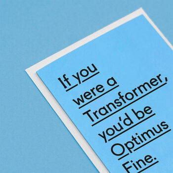 Transformers Funny Valentine's Card For Husband, 3 of 4