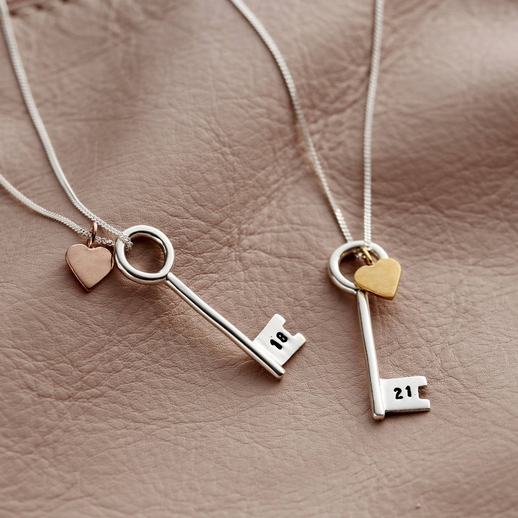 Personalised Key Necklace By Posh Totty Designs | notonthehighstreet.com