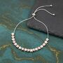 Mixed Metal Drawstring Star Bracelet, thumbnail 2 of 6