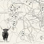 The Peak District Illustrated Map Print, thumbnail 4 of 9