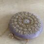 Purple Circular Raw Silk Bangle Clutch Bag, thumbnail 9 of 11