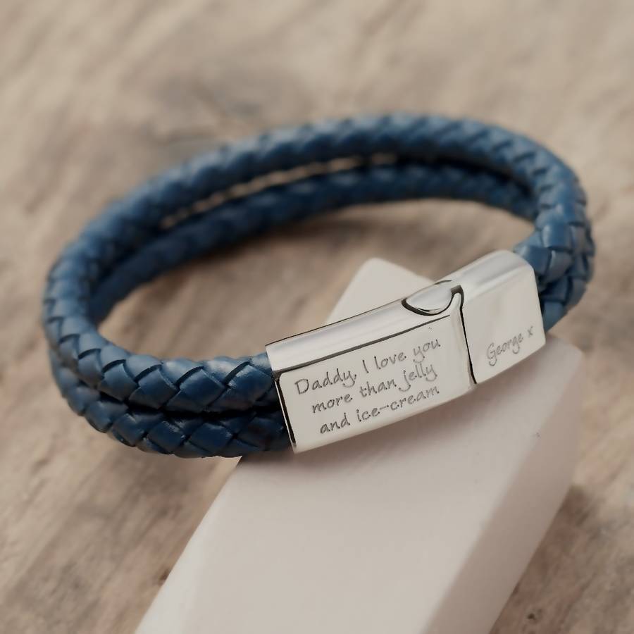 Men's Personalised Love You More Than Bracelet By Lily Belle