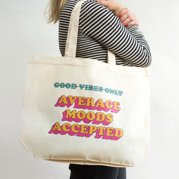 'Average Moods Accepted' Tote Bag, 2 of 2
