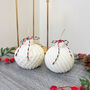 White Christmas Bauble Candle Decoration, thumbnail 5 of 11