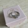 Silver Adjustable White Gold Plated Vine Leaf Ring, thumbnail 3 of 6