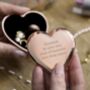Personalised Rose Gold Heart Jewellery Box, thumbnail 1 of 3