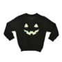'Pumpkin Face' Halloween Children's Sweatshirt Jumper, thumbnail 3 of 7