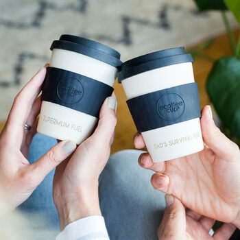 New Parents Etched Reusable Coffee Cups Duo, 2 of 9