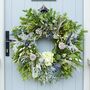 Fresh Christmas Wreath Making Kit In Blues And Greens, thumbnail 1 of 5