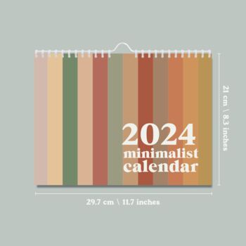 2024 Calendar | Muted Minimalist | Landscape | A4, 9 of 11