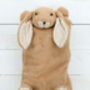 Brown Bunny Hot Water Bottle Cover, Pyjama Case Nb, thumbnail 1 of 4