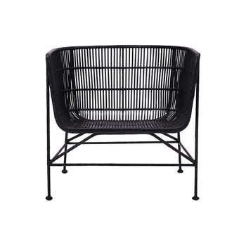 Cocoon Black Rattan Chair, 2 of 8