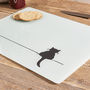 Crouching Cat Glass Worktop Saver, thumbnail 2 of 5