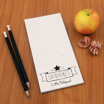 Personalised Notepads And Plain Pencils, 4 of 6