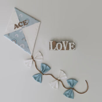 Personalised Baby Blue White Nursery Decor, Baby Shower, 2 of 10