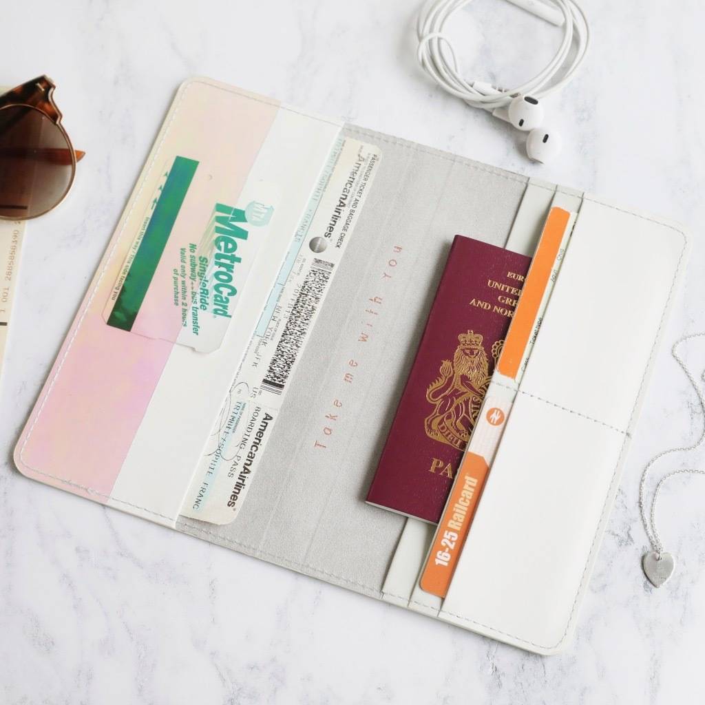 Personalised Slim Travel Wallet By Lisa Angel | notonthehighstreet.com