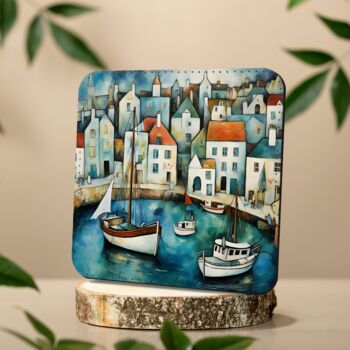 Enchanted Vistas Set Of Four Pu Leather Coasters, 8 of 8