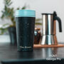 Personalised Leakproof Reusable Coffee Cup 12 Oz Made From Recycled Single Use Cups, thumbnail 5 of 6
