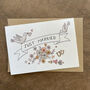 Just Married Vintage Style Wedding Card, thumbnail 2 of 4