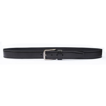 Thick Black Men's Leather Belt Free Personalisation, 4 of 8