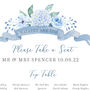 Blue Hydrangea Floral Table Plan, thumbnail 2 of 4