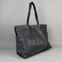 Large Black Leather Tote Bag, thumbnail 5 of 8