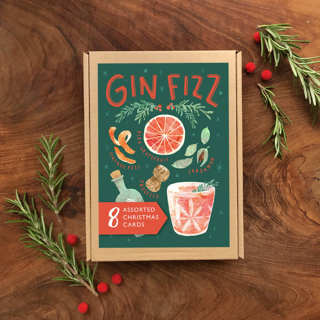 Pack Of Eight Recipe Christmas Cards