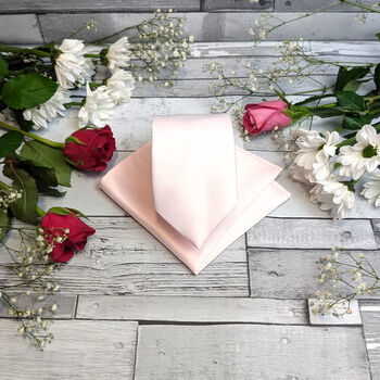 Baby Blush Wedding Tie, Bow Tie And Cravat Sets, 5 of 9