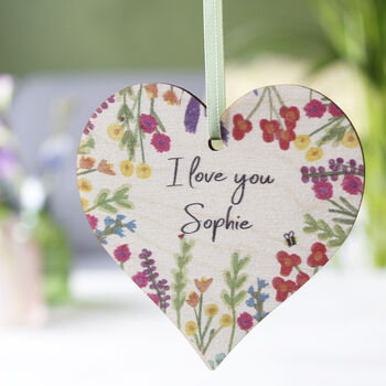 Valentine's Day Personalised Card And Wooden Heart, 6 of 9