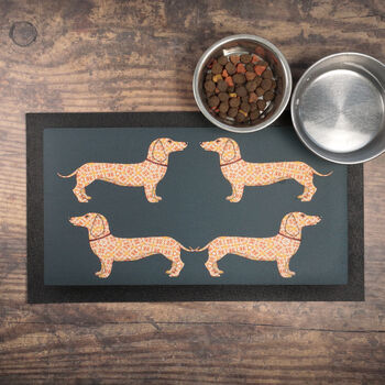 Sausage Dog Placemat, Dachshund Feeding Mat, 2 of 10