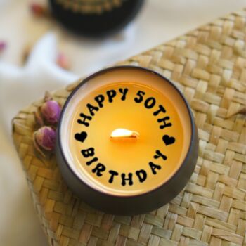 Milestone Birthday Gift Secret Message Candle, 2 of 7