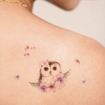 Owl Temporary Tattoos Stickers, 4 of 6