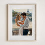 Engagement Gift Custom Couple Portrait Painting Hand Drawn From Photo, thumbnail 10 of 11