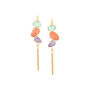 Three Elements Laminated Capiz French Hooks Earrings, thumbnail 3 of 3