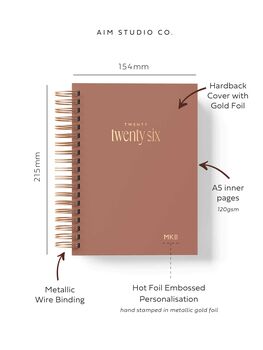 2026 A5 Week To View Personalised Diary, 4 of 10