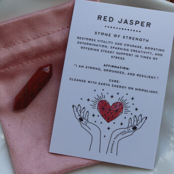 Red Jasper Crystal Point For Vitality And Courage, 2 of 4