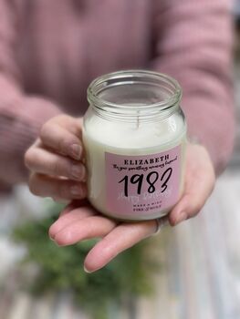Birth Year Candle | Personalised, 3 of 5