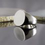 Men's Solid Silver Circular Signet Ring, thumbnail 1 of 7