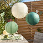 Botanical Paper Lantern Hanging Decorations X Three, thumbnail 1 of 2