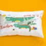 Children's Personalised Crocodile Themed Cushion, thumbnail 2 of 9