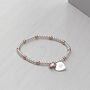18ct Rose Gold Plated Two Tone Personalised Bracelet, thumbnail 3 of 6