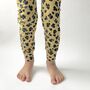 Dusty Pink “Leopard Spot” Organic Cotton Leggings, thumbnail 5 of 8