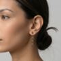 Kinmokusei Black Drop Earrings, thumbnail 2 of 4