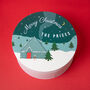 Personalised Christmas Snow Scene Cake Tin, thumbnail 4 of 7