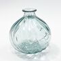 Recycled Glass Vase | 17cm Spiral, thumbnail 2 of 8