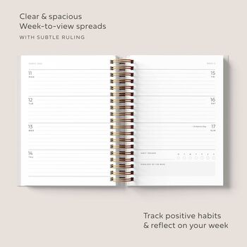 2024 Personalised A5 Diary, Week To View Planner, 5 of 12